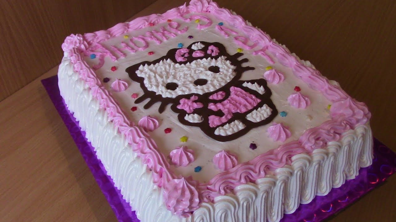 Торт Хелло Китти Hello Kitty Кремовый торт для детей Cake Hello Kitty